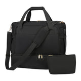 Maxbell Sports Gym Bag Luggage Handbag Travel Duffle Bag for Travel Camping Exercise Black