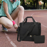 Maxbell Sports Gym Bag Luggage Handbag Travel Duffle Bag for Travel Camping Exercise Black