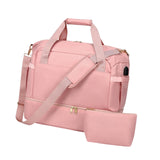 Maxbell Sports Gym Bag Luggage Handbag Travel Duffle Bag for Travel Camping Exercise Pink
