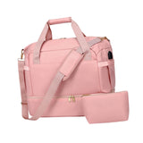 Maxbell Sports Gym Bag Luggage Handbag Travel Duffle Bag for Travel Camping Exercise Pink