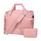 Maxbell Sports Gym Bag Luggage Handbag Travel Duffle Bag for Travel Camping Exercise Pink