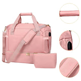Maxbell Sports Gym Bag Luggage Handbag Travel Duffle Bag for Travel Camping Exercise Pink