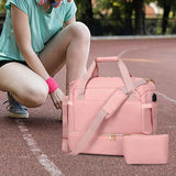 Maxbell Sports Gym Bag Luggage Handbag Travel Duffle Bag for Travel Camping Exercise Pink