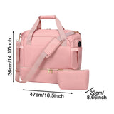 Maxbell Sports Gym Bag Luggage Handbag Travel Duffle Bag for Travel Camping Exercise Pink