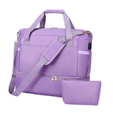 Maxbell Sports Gym Bag Luggage Handbag Travel Duffle Bag for Travel Camping Exercise Purple