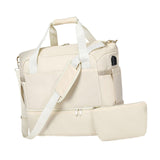 Maxbell Sports Gym Bag Luggage Handbag Travel Duffle Bag for Travel Camping Exercise White