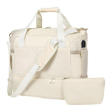 Maxbell Sports Gym Bag Luggage Handbag Travel Duffle Bag for Travel Camping Exercise White