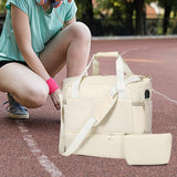 Maxbell Sports Gym Bag Luggage Handbag Travel Duffle Bag for Travel Camping Exercise White