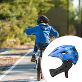 Maxbell Kids Bike Helmet Cycling Helmet Outdoor Activities Portable Full Face Helmet Blue