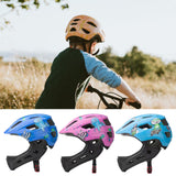 Maxbell Kids Bike Helmet Cycling Helmet Outdoor Activities Portable Full Face Helmet Blue