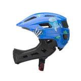 Maxbell Kids Bike Helmet Cycling Helmet Outdoor Activities Portable Full Face Helmet Blue
