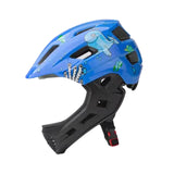 Maxbell Kids Bike Helmet Cycling Helmet Outdoor Activities Portable Full Face Helmet Blue