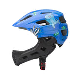 Maxbell Kids Bike Helmet Cycling Helmet Outdoor Activities Portable Full Face Helmet Blue