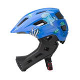 Maxbell Kids Bike Helmet Cycling Helmet Outdoor Activities Portable Full Face Helmet Blue