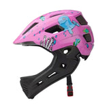Maxbell Kids Bike Helmet Cycling Helmet Outdoor Activities Portable Full Face Helmet Pink