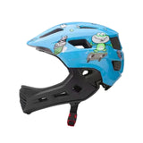 Maxbell Kids Bike Helmet Cycling Helmet Outdoor Activities Portable Full Face Helmet Blue Frog