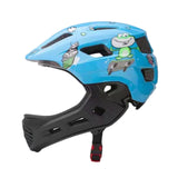 Maxbell Kids Bike Helmet Cycling Helmet Outdoor Activities Portable Full Face Helmet Blue Frog