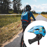Maxbell Kids Bike Helmet Cycling Helmet Outdoor Activities Portable Full Face Helmet Blue Frog