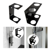 Barbell Bar Holder Gym Accessory Metal 2 inch Hole Diameter Barbell Bar Rack Single Bar Holder