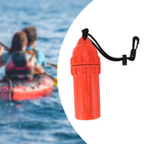 Scuba Diving Dry Box Cylindrical Dry Box for Boating Water Sports Snorkeling Orange