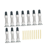 10x Bike Tire Valve Tyre Valve Zinc Alloy for Bicycle Repairing Dunlop Valve