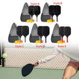 2Pcs Pickleball Paddles with 4 Balls for Yard Indoor Outdoor Sports Supplies Style A