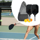 2Pcs Pickleball Paddles with 4 Balls for Yard Indoor Outdoor Sports Supplies Style A