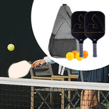 2Pcs Pickleball Paddles with 4 Balls for Yard Indoor Outdoor Sports Supplies Style B