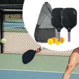 2Pcs Pickleball Paddles with 4 Balls for Yard Indoor Outdoor Sports Supplies Style C