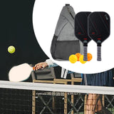 2Pcs Pickleball Paddles with 4 Balls for Yard Indoor Outdoor Sports Supplies Style D