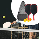 2Pcs Pickleball Paddles with 4 Balls for Yard Indoor Outdoor Sports Supplies Style E