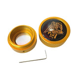 Maxbell Pool Cue Chalk Holder Protects Your Chalk Aluminum Billiard Cue Chalk Holder Gold