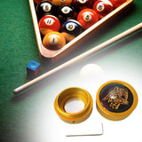 Maxbell Pool Cue Chalk Holder Protects Your Chalk Aluminum Billiard Cue Chalk Holder Gold