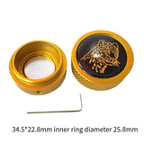 Maxbell Pool Cue Chalk Holder Protects Your Chalk Aluminum Billiard Cue Chalk Holder Gold