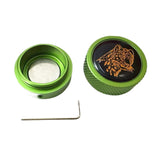 Maxbell Pool Cue Chalk Holder Protects Your Chalk Aluminum Billiard Cue Chalk Holder Green