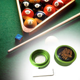 Maxbell Pool Cue Chalk Holder Protects Your Chalk Aluminum Billiard Cue Chalk Holder Green