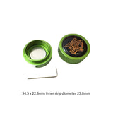 Maxbell Pool Cue Chalk Holder Protects Your Chalk Aluminum Billiard Cue Chalk Holder Green