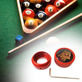 Maxbell Pool Cue Chalk Holder Protects Your Chalk Aluminum Billiard Cue Chalk Holder Red