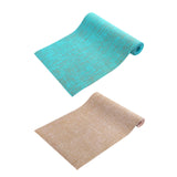 Maxbell Jute Yoga Mat Elastic Portable Sports Gear for Gym Indoor Outdoor Stretching Cyan