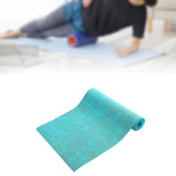 Maxbell Jute Yoga Mat Elastic Portable Sports Gear for Gym Indoor Outdoor Stretching Cyan