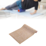 Maxbell Jute Yoga Mat Elastic Portable Sports Gear for Gym Indoor Outdoor Stretching Khaki