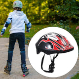 Maxbell Kids Bicycle Helmet Children for Skateboarding Roller Skating Inline Skating Red