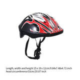 Maxbell Kids Bicycle Helmet Children for Skateboarding Roller Skating Inline Skating Red
