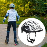Maxbell Kids Bicycle Helmet Children for Skateboarding Roller Skating Inline Skating White