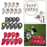 9Pcs Golf Club Head Covers Golf Iron Covers Set for Festivals Parks Training White