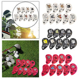 9Pcs Golf Club Head Covers Golf Iron Covers Set for Festivals Parks Training White