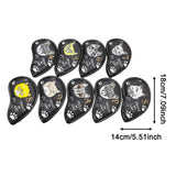 9Pcs Golf Club Head Covers Golf Iron Covers Set for Festivals Parks Training Black