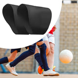 Maxbell Soccer Shoe Lace Bands Game for Football Baseball Shoes All Sport Activities Black