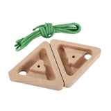 2Pcs Triangle Climbing Hangboard Climbing Fingerboard for Bouldering Outdoor