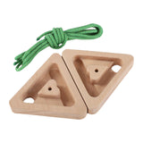 2Pcs Triangle Climbing Hangboard Climbing Fingerboard for Bouldering Outdoor